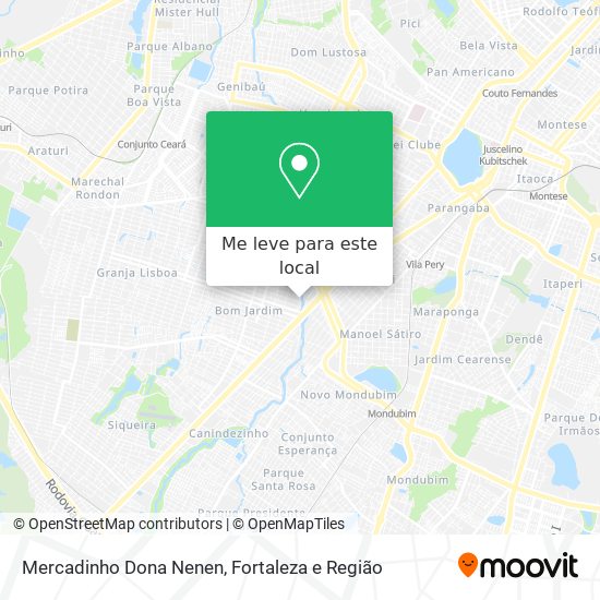 Mercadinho Dona Nenen mapa