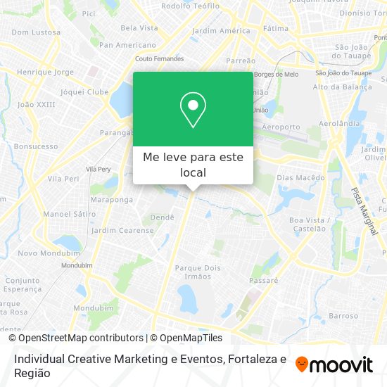 Individual Creative Marketing e Eventos mapa