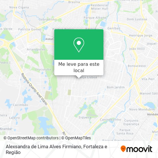 Alexsandra de Lima Alves Firmiano mapa