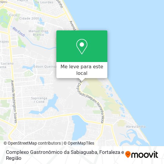 Complexo Gastronômico da Sabiaguaba mapa