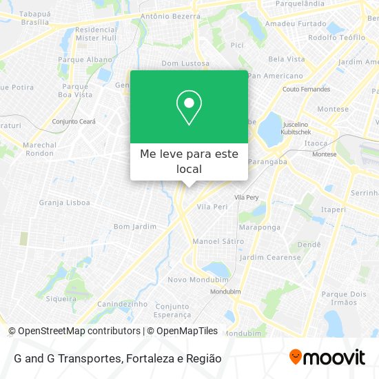G and G Transportes mapa