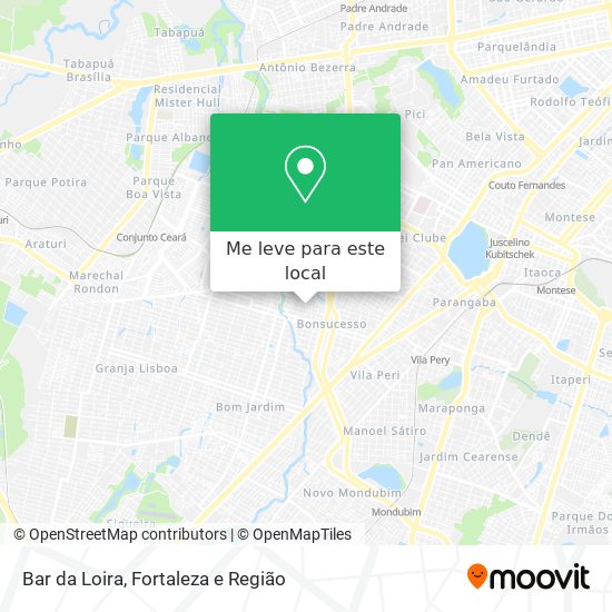 Bar da Loira mapa