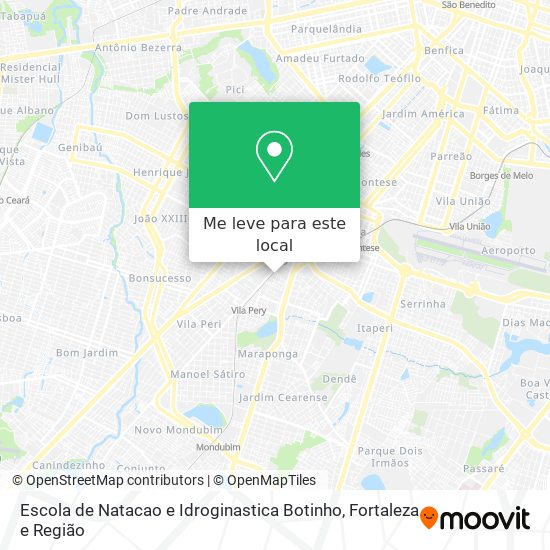 Escola de Natacao e Idroginastica Botinho mapa