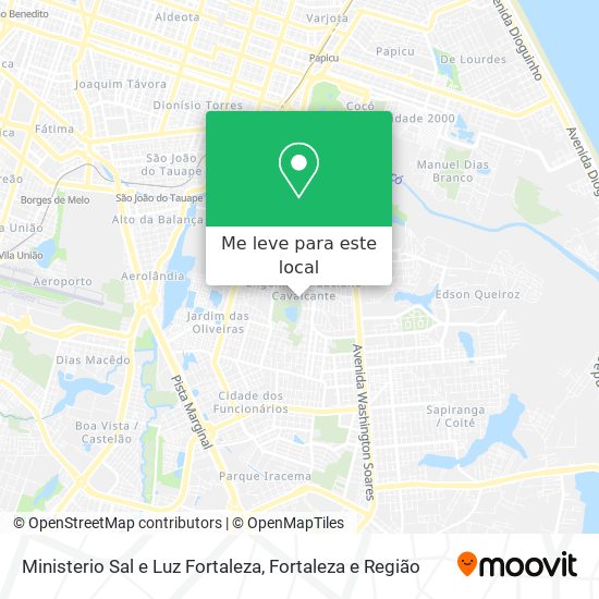 Ministerio Sal e Luz Fortaleza mapa