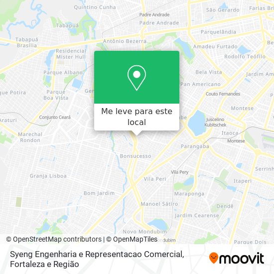 Syeng Engenharia e Representacao Comercial mapa