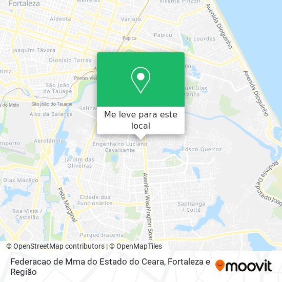Federacao de Mma do Estado do Ceara mapa