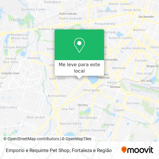 Emporio e Requinte Pet Shop mapa