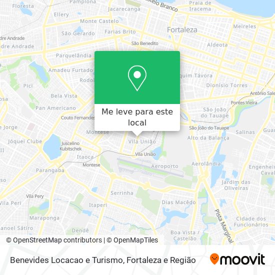 Benevides Locacao e Turismo mapa