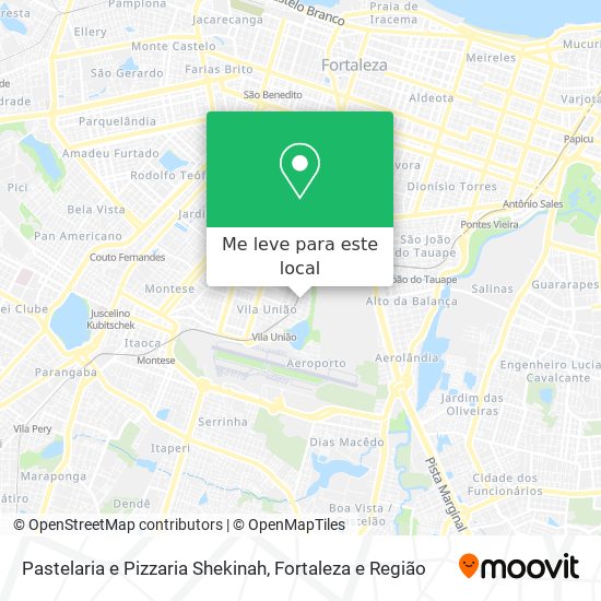 Pastelaria e Pizzaria Shekinah mapa