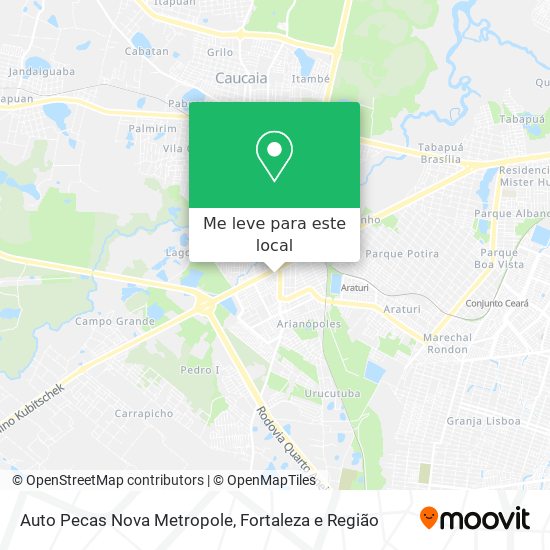 Auto Pecas Nova Metropole mapa