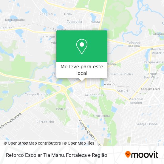Reforco Escolar Tia Manu mapa