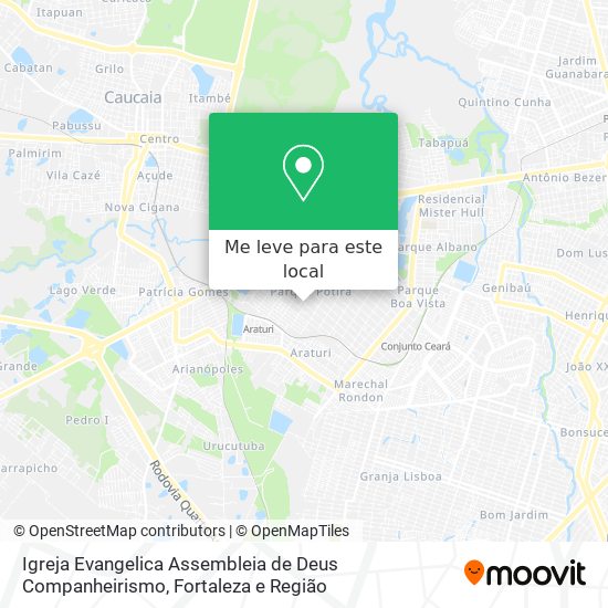 Igreja Evangelica Assembleia de Deus Companheirismo mapa