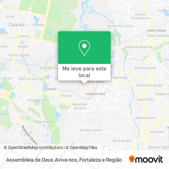 Assembleia de Deus Aviva-nos mapa