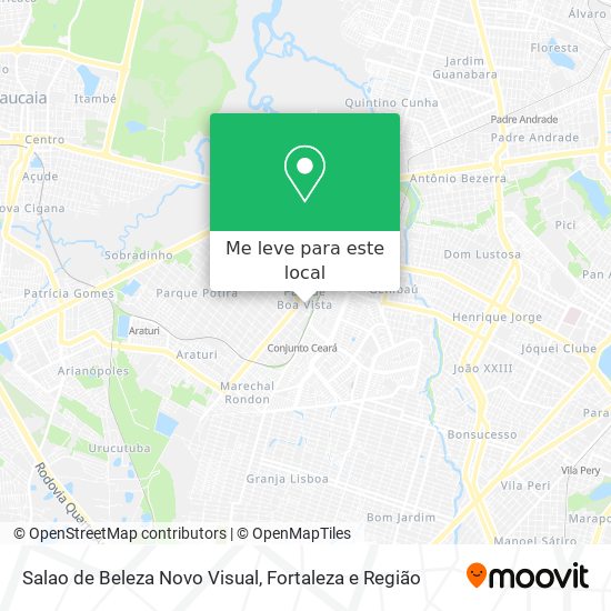Salao de Beleza Novo Visual mapa