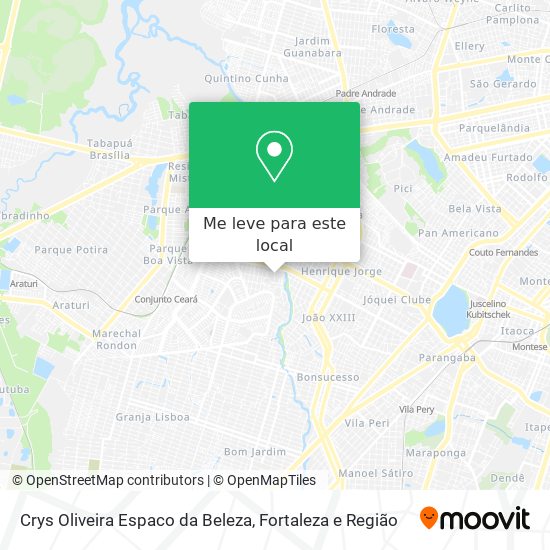 Crys Oliveira Espaco da Beleza mapa