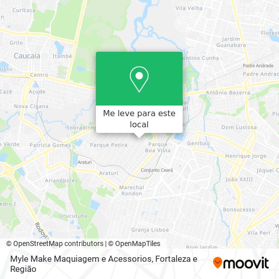 Myle Make Maquiagem e Acessorios mapa
