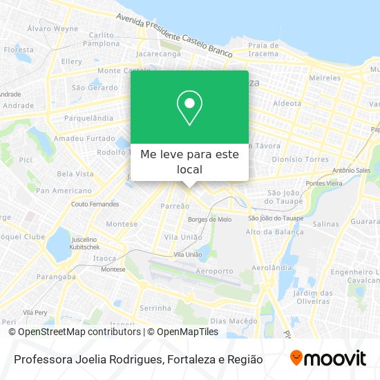 Professora Joelia Rodrigues mapa