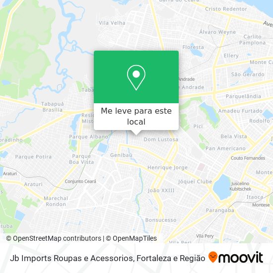 Jb Imports Roupas e Acessorios mapa