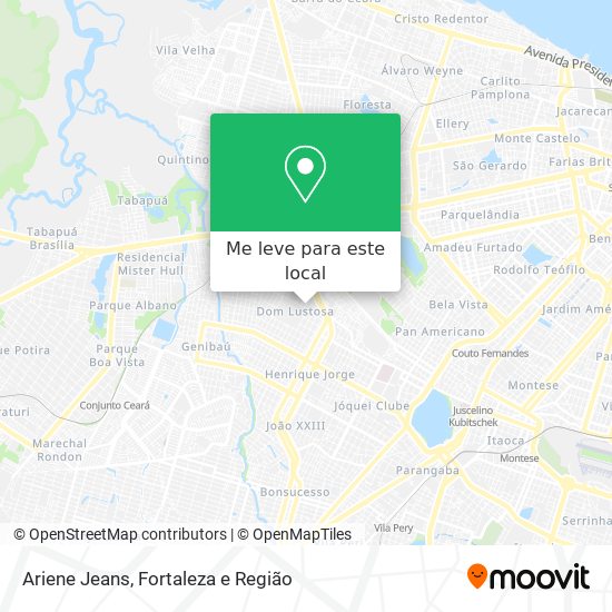 Ariene Jeans mapa