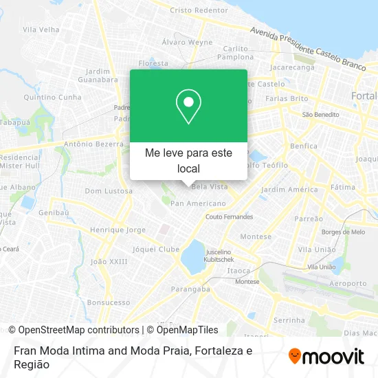 Fran Moda Intima and Moda Praia mapa