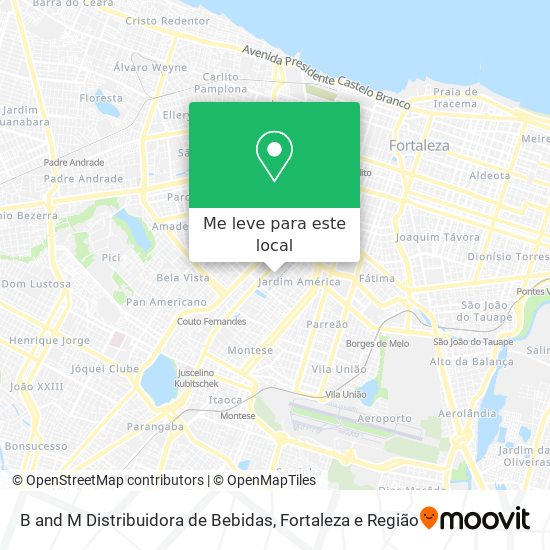 B and M Distribuidora de Bebidas mapa