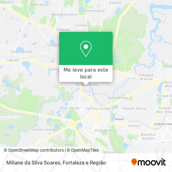 Miliane da Silva Soares mapa