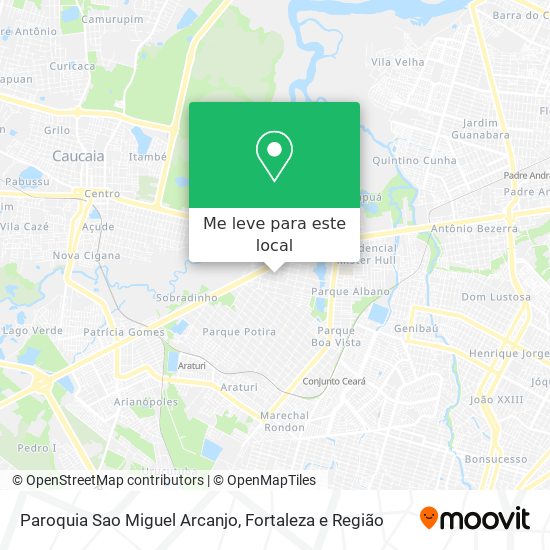 Paroquia Sao Miguel Arcanjo mapa