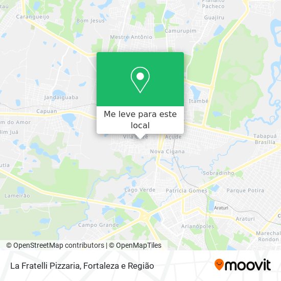 La Fratelli Pizzaria mapa