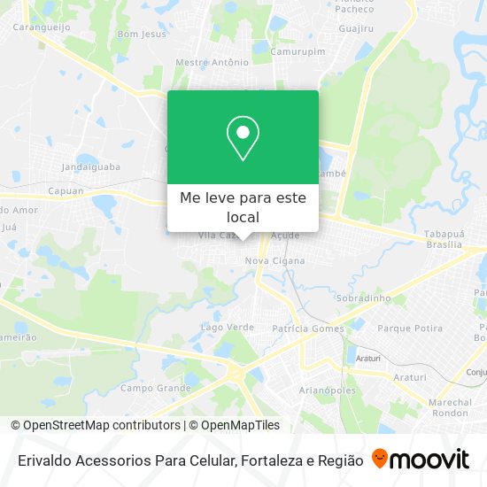 Erivaldo Acessorios Para Celular mapa
