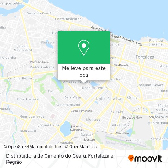 Distribuidora de Cimento do Ceara mapa