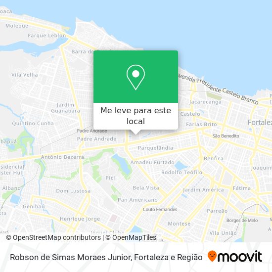 Robson de Simas Moraes Junior mapa