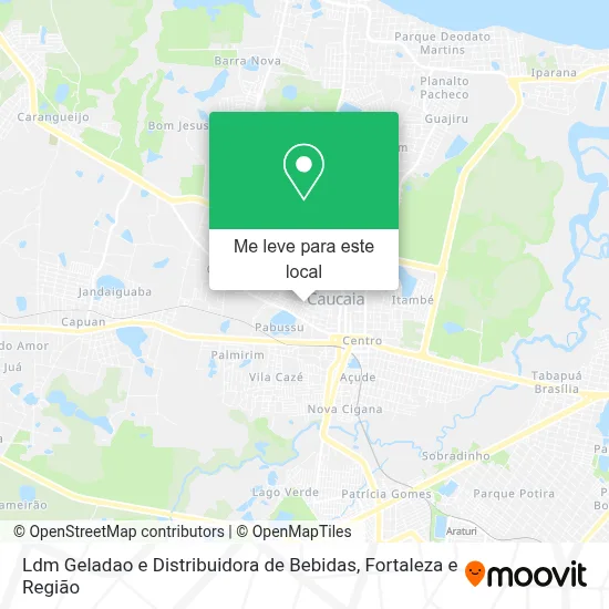 Ldm Geladao e Distribuidora de Bebidas mapa