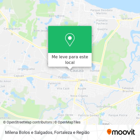 Milena Bolos e Salgados mapa