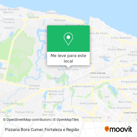 Pizzaria Bora Cumer mapa