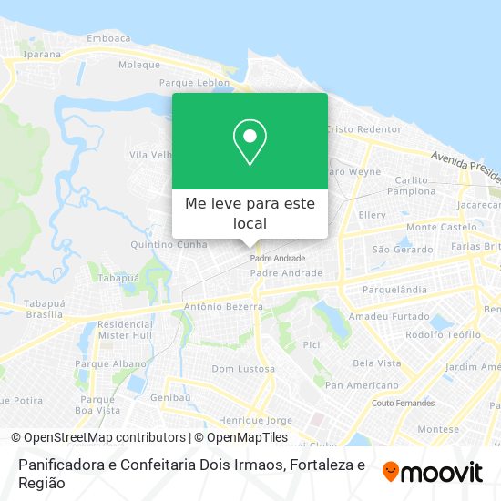 Panificadora e Confeitaria Dois Irmaos mapa