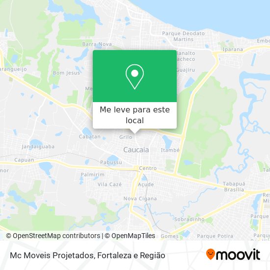 Mc Moveis Projetados mapa