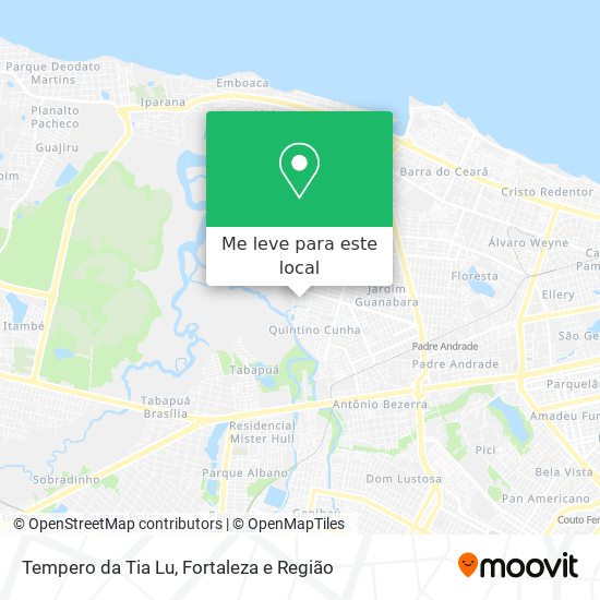 Tempero da Tia Lu mapa