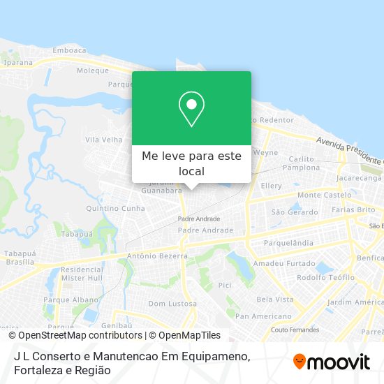 J L Conserto e Manutencao Em Equipameno mapa