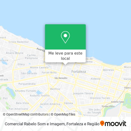 Comercial Rabelo Som e Imagem mapa