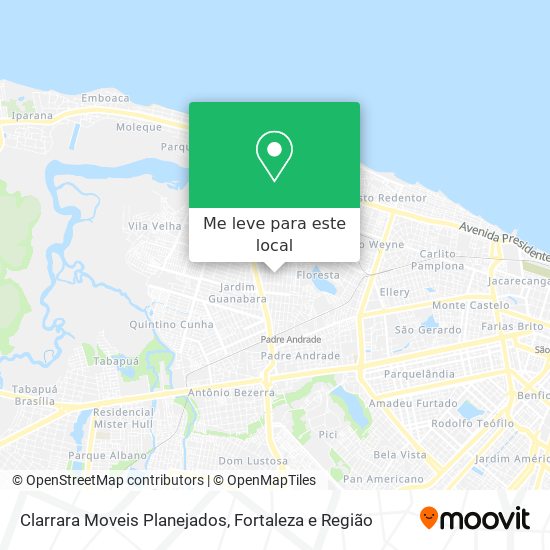 Clarrara Moveis Planejados mapa