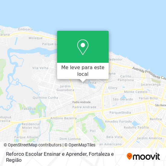 Reforco Escolar Ensinar e Aprender mapa