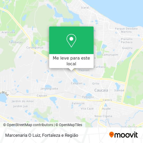 Marcenaria O Luiz mapa