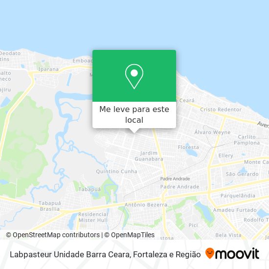 Labpasteur Unidade Barra Ceara mapa