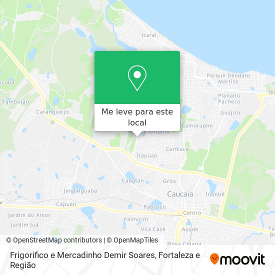 Frigorifico e Mercadinho Demir Soares mapa