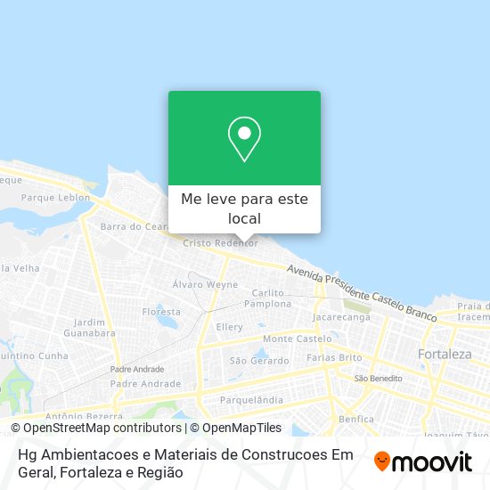 Hg Ambientacoes e Materiais de Construcoes Em Geral mapa