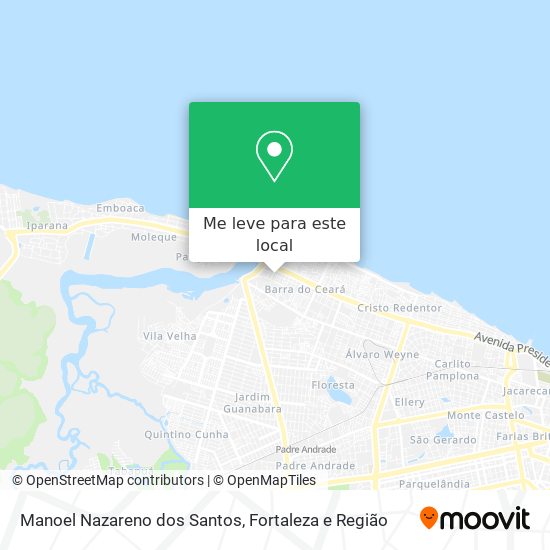 Manoel Nazareno dos Santos mapa