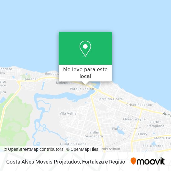 Costa Alves Moveis Projetados mapa