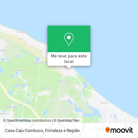 Casa Caju Cumbuco mapa