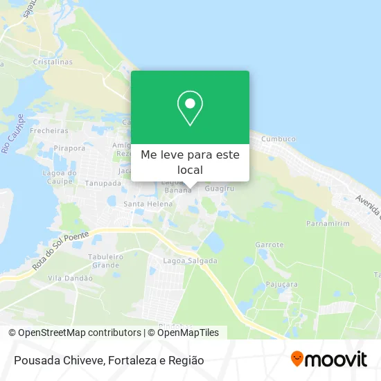 Pousada Chiveve mapa