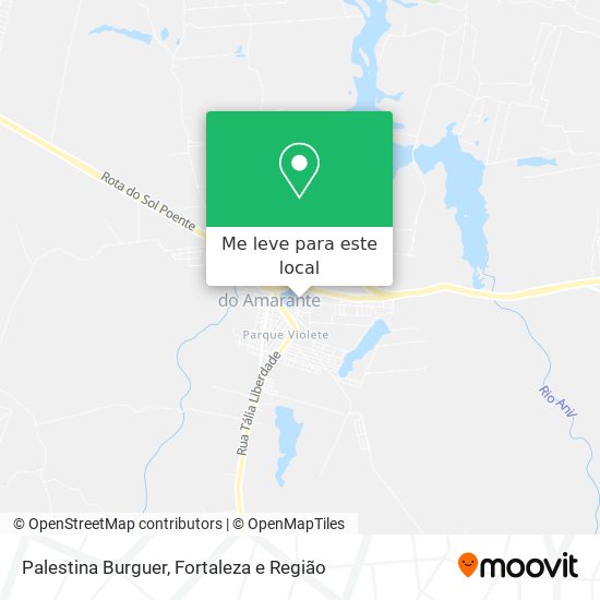 Palestina Burguer mapa